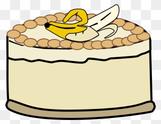 Tiptoe Clipart Banana - Banana Cake Cute Clipart - Png Download
