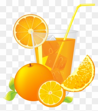 Orange Juice Cartoon Clipart