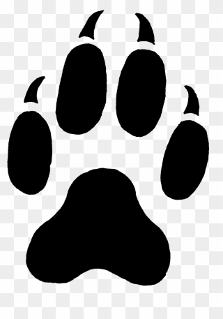 Wolf Paw Print Clip Art - Png Download