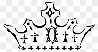 Number 1 With Crown Black White Clipart Clip Black - White Crown Full Hd Transparent - Png Download
