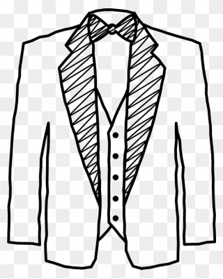 Collection Of Free Tie Drawing Formal Download On Ui - Drawing Of A Tuxedo Clipart