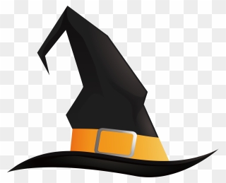 Witch Hat Halloween Pointed Hat - Transparent Witch Hat Png Clipart
