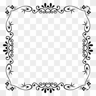 Page Borders And Frames Clip Art Paper Drawing - Cute Borders Black And White - Png Download