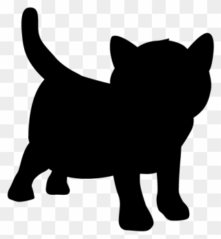 Kittens Silhouette Clipart