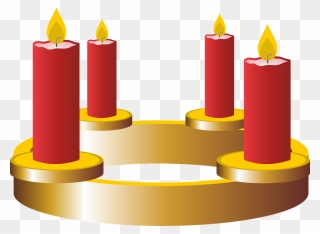 Fourth Advent Advent Advent Wreath Candles - Third Advent Candle Clipart - Png Download