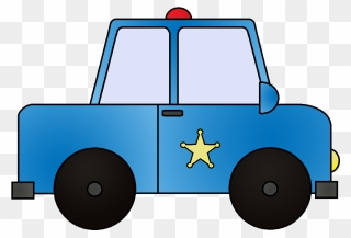 Police Car Clip Art - Blue Police Car Clipart - Png Download