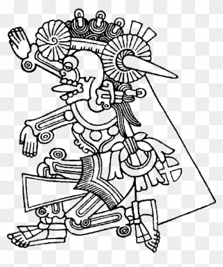 Aztec, Codex, Figure, Man, Fighter - Aztec Gods Clipart