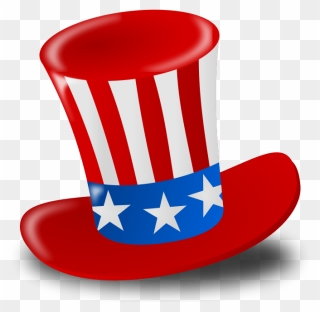 Happy Fourth Of July Hat Clip Arts - Independence Day Clip Art - Png Download