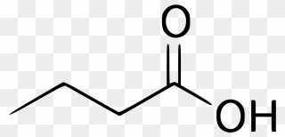 Butanoic Acid Skeletal Formula Clipart
