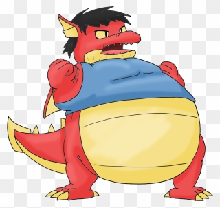 Dan The Fat Red Dragon By Capo16 By Juacoproductionsarts - Fat Red Dragon Clipart