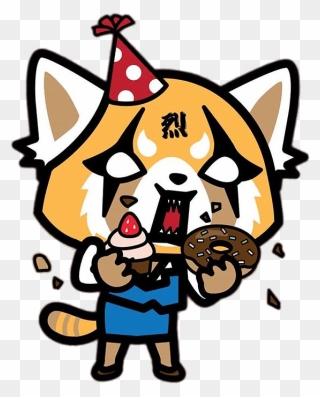Aggretsuko Eating Cakes Clip Arts - Aggretsuko Main Character - Png Download