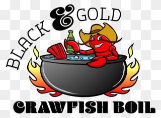 Black And Gold Crawfish Boil - Cajun Seafood Boil Bay Colonial Heights Clipart