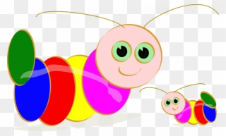 Transparent Worm Clipart - Clipart Of Caterpillar - Png Download