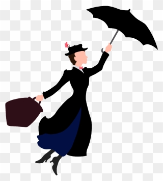 Mary Poppins Minimalist Poster Clipart