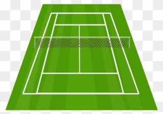 Tennis Court Clip Art - Png Download