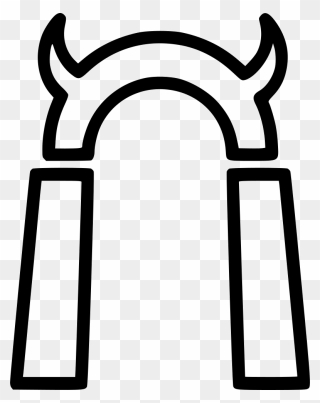 Gate Entrance Hell Devil Demon - Hell Icon Clipart