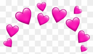 #heart #hearts #pink #iloveyou #love #pinkhearts #pinkheart - Transparent Emoji Hearts Png Clipart