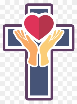 Heart And Hands Ministries - Clipart Cross And Heart - Png Download