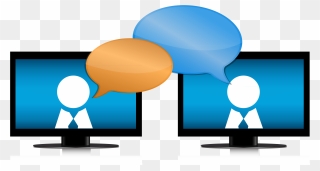 Online Chat Internet Room - Internet Chat Clipart