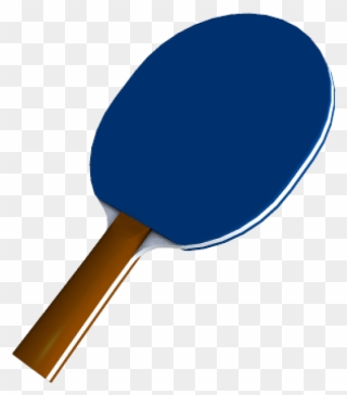 Ping Pong Racket Png Image - Blue Ping Pong Paddle Png Clipart