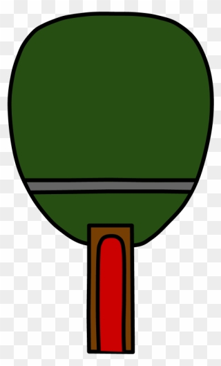 Ping Pong Paddle, Table Tennis, Dark Green Clipart