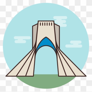 Transparent Milad Tower Png - Tehran Icon Clipart