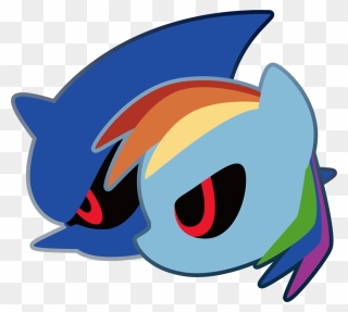 Sonic And Rainbow Dash Drawing Clipart
