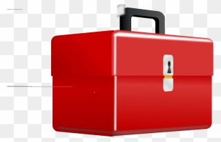 Red Metal Tool Box Svg Clip Arts - Tool Box Clip Art - Png Download