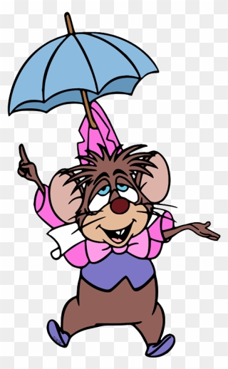Alice In Wonderland Dormouse With Umbrella Clipart