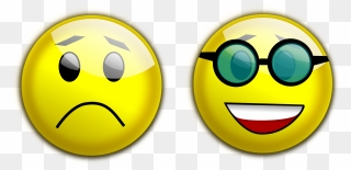 Happy Sad Face Png - Happy Or Sad Clipart Transparent Png
