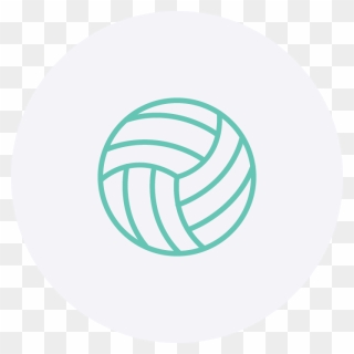 Silhouette Volleyball Ball Png Clipart