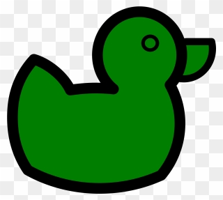 Green Duck Clipart - Png Download