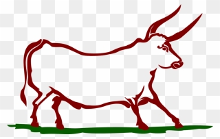 Cow Logo Version 4 Thick Lines Transparent Background Clipart