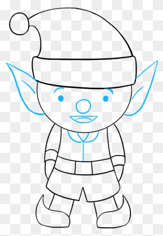 How To Draw Elf - Step By Step Easy Elf Drawing Clipart