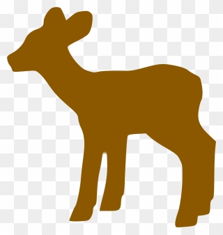 Silhouette Animaux - Roe Deer Clipart