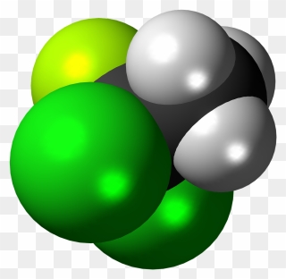 Clorofluorocarbonos Molecula Clipart