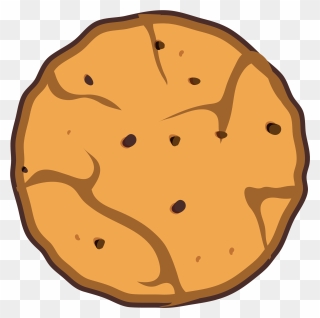 Transparent Chocolate Chip Cookie Clipart - Cookie Without Chocolate Cartoon - Png Download