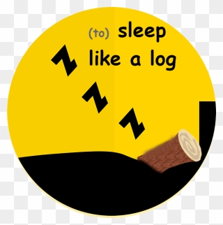 Sleep Like A Log - Circle Clipart