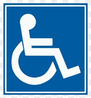 Blue,angle,area - Disabled Car Park Sign Clipart