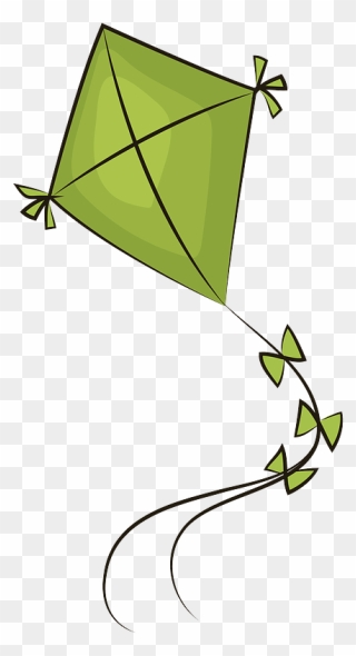 Green Kite Clipart - Green Kite Png Transparent Png
