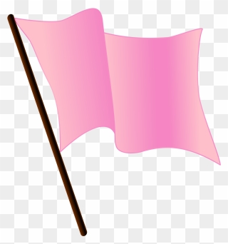 Pink Flag Clip Art - Png Download