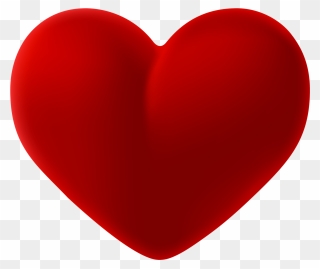 Beautiful Heart Png Transparent Clip Art - Red Heart Clip Art Free