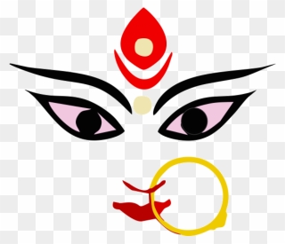 Beautiful Durga Clip Art - Maa Durga Logo Png Transparent Png