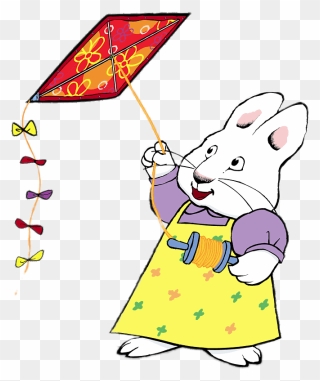 Ruby Bunny Flying A Kite - Max And Ruby Clipart