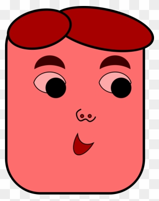 Pink,rectangle,head Clipart