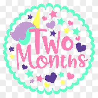 Happy Birthday Two Months Clipart