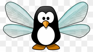 Penguin Fairy - Cartoon Penguin Clipart