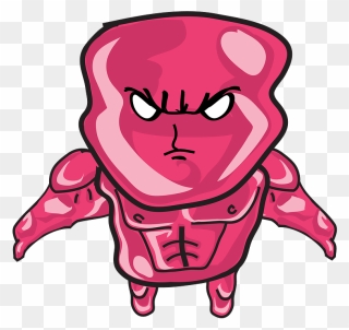 Jelly Man Clipart - Peanut Butter And Jelly Sandwich In Jello - Png Download