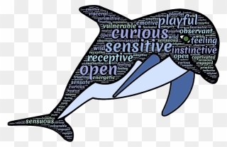 Dolphin Typography Clipart