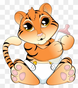 Baby Tiger Clipart - Tiger Clip Art - Png Download